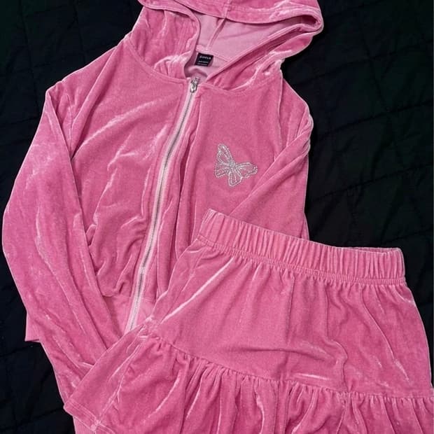 [갸루 벨벳 트레이닝 셋업/착샷◯] 베이비메탈클럽/쥬시꾸뛰르st