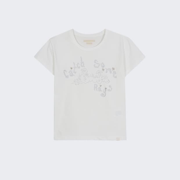 타입서비스 catch embroidery t-shirt 오프화이트