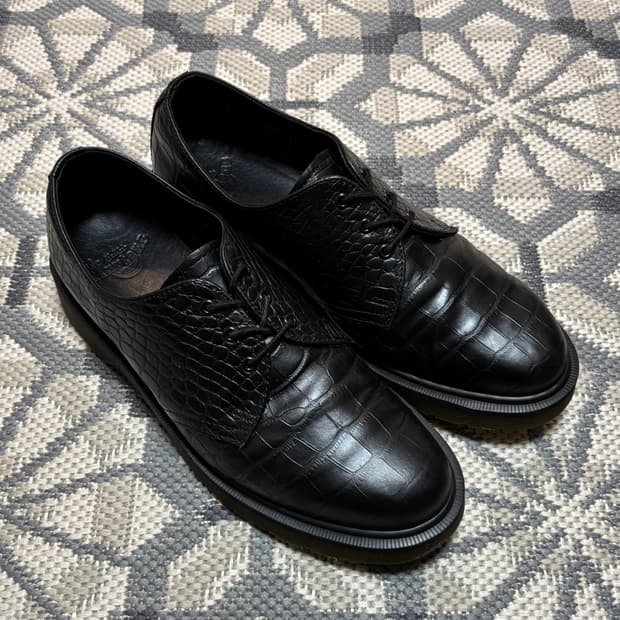 (270) 닥터마틴 10078 3홀 크로커다일 블랙