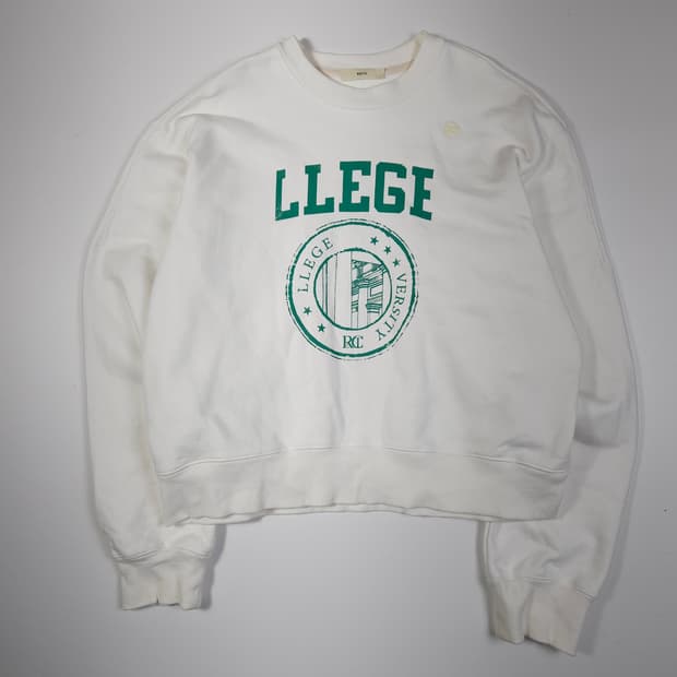 렉토 헤비웨이트 크롭 맨투맨 