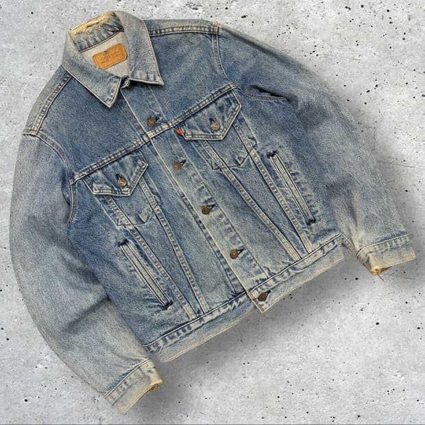 90s 리바이스 빈티지 데님 트러커 자켓 청자켓 B453