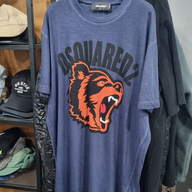 DSQUARED2 쿨핏 반팔티 네이비 L(국내100) 컨디션8/10