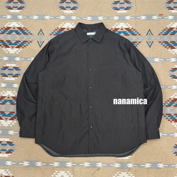 [L] 나나미카 인슐레이션 셔츠 자켓 헤더그레이