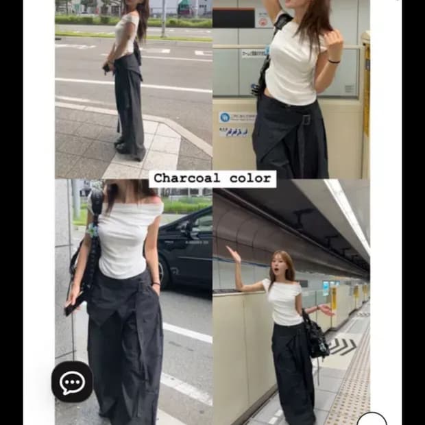 서울베이스드 랩스커트 블랙m WRAP SKIRT BELT WIDE PAN