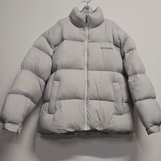 컬럼비아 라이트 그레이 푸퍼 패딩105