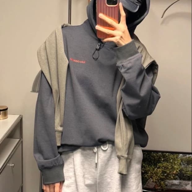 [새 상품] 살로몬 프라이머리 남녀공용 후디 m