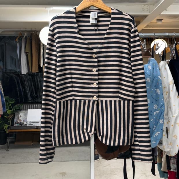 Lunn 스트라이프 가디건