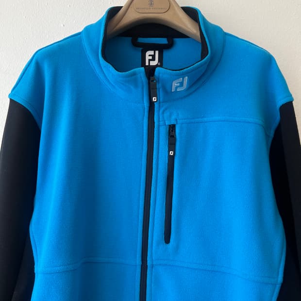 풋조이 남성 블루 기능성점퍼 골프집업점퍼