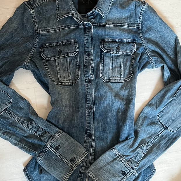 캘빈클라인 진 청셔츠 셔츠 