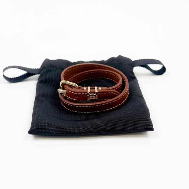 (정품 100%) 셀린느 트리오페 레 퀴르 더블 가죽 팔찌 460SF3B