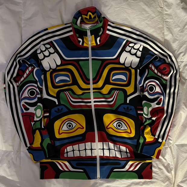 아디다스✖️제레미 스캇 이글 토템 프린팅트랙 자켓