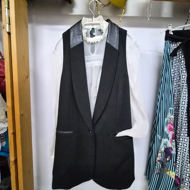 ANNARITA N 이탈리아 디자이너 롱 베스트 (40)