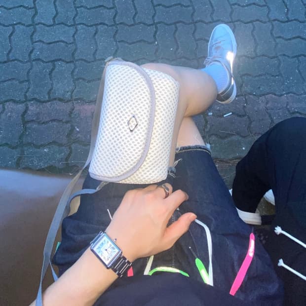 미스치프 쿠션 미니 크로스백