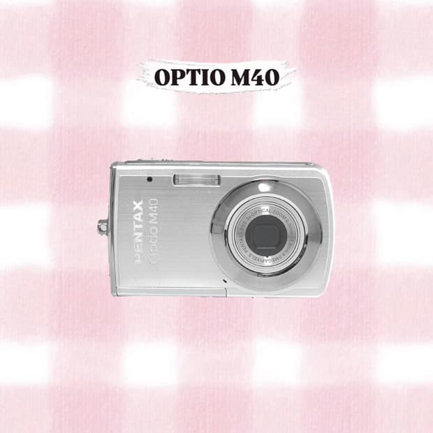 펜탁스 옵티오 M40 실버 빈티지디카