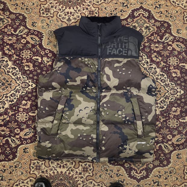 노스페이스 카모 패딩 베스트 2xl 빅사이즈