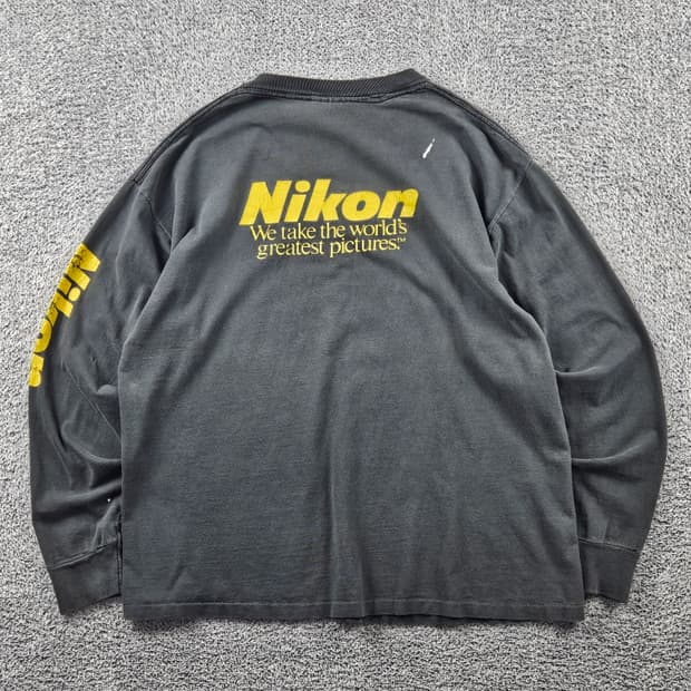 8~90's USA 밀러 니콘 싱글스티치 롱슬리브 ( XL )/11357