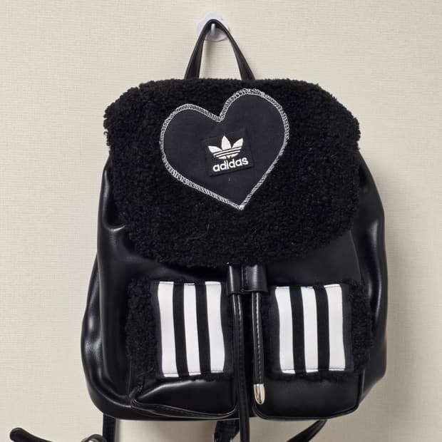 베이비베어 빈티지 아디다스커스텀  뽀글이 보부상백 블랙 유로파