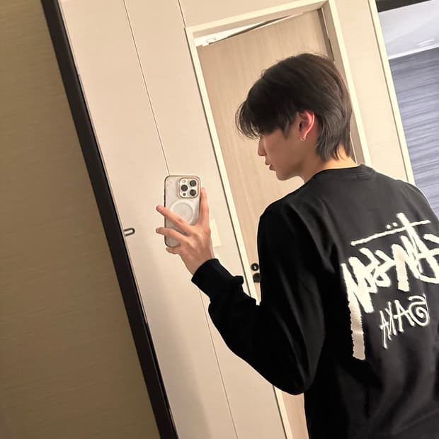 스투시 오사카 롱슬리브 블랙 s