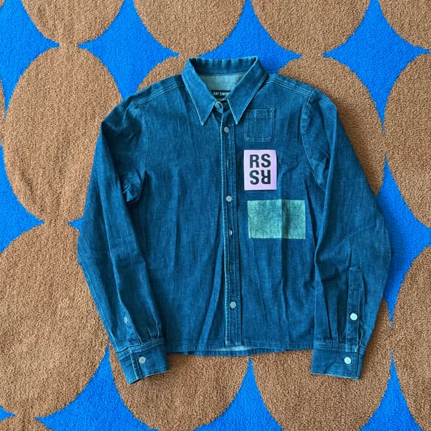 라프시몬스 런웨이 피스 핑크 패치 자켓 (From Italy🇮🇹)