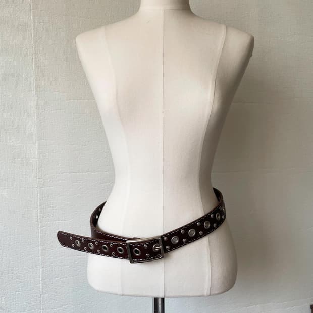 Brown Western Eyelet Belt