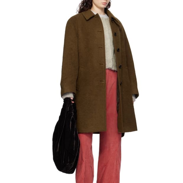 아모멘토 벨벳 셔링 도트백