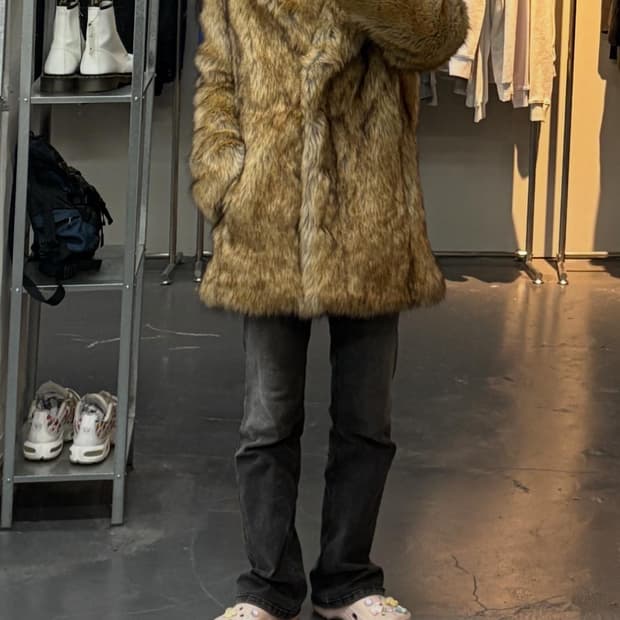 jakke 모피 털 코트 A2794