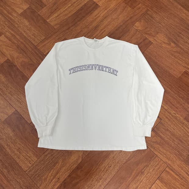 디스이즈네버댓 빅로고 롱슬리브