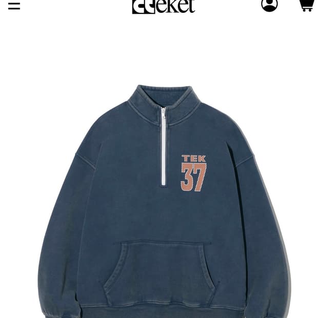 teket 테켓 아노락 맨투맨 새상품