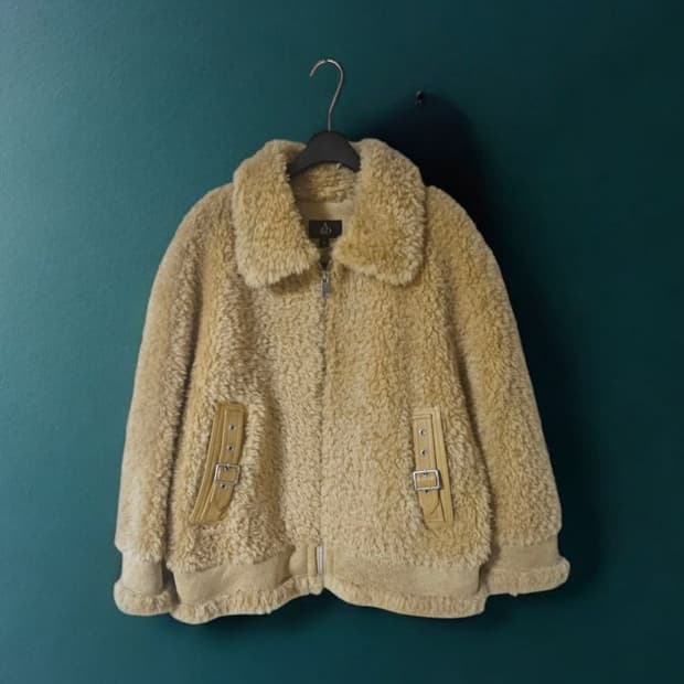 A&D ATELIER 울 100% 램스킨 양모자켓 55