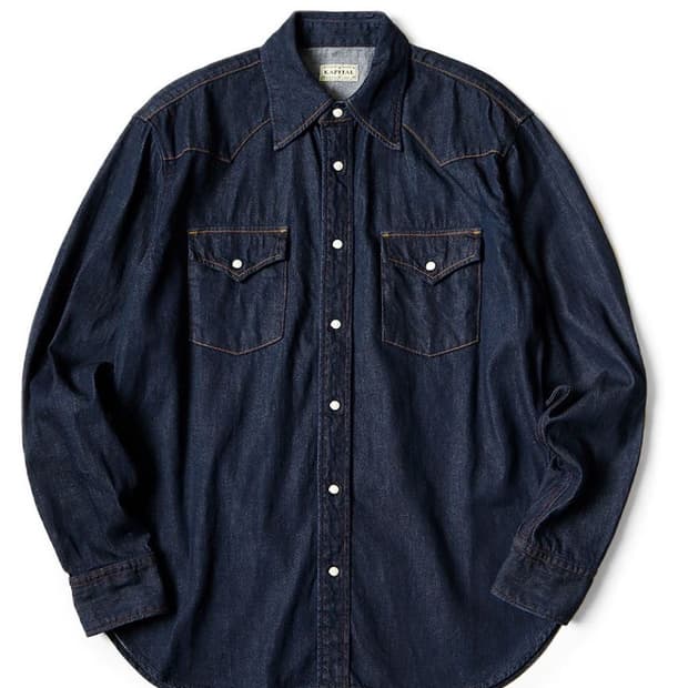 kapital 캐피탈 8oz 데님 허스키 웨스턴 셔츠 4