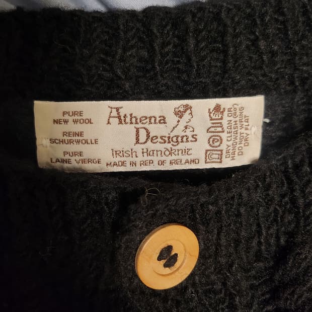 아테나 디자인 울 니트웨어 가디건