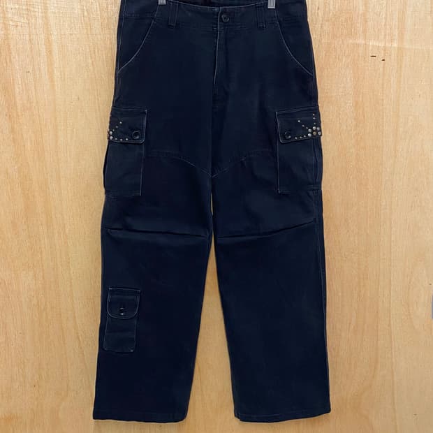 90's 291295=HOMME 3d cargo stud pants