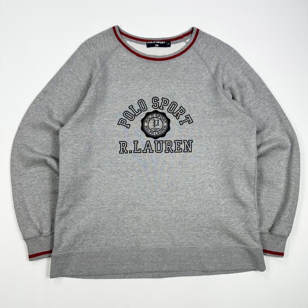 폴로 스포츠 재팬 올드 아카이브 맨투맨 그레이 M