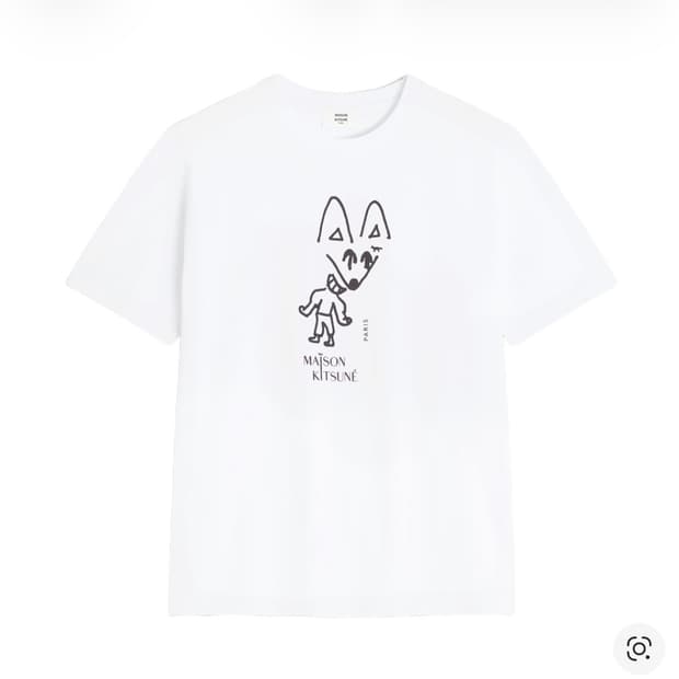 메종 키츠네 폭스 반팔티 m 새상품