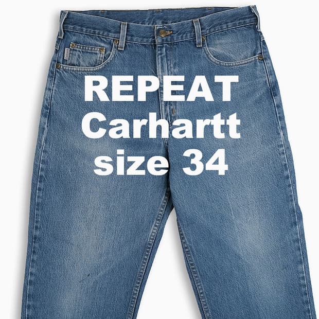 빈티지 칼하트 중청 청바지 34 인치 CH1463601
