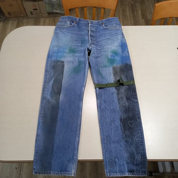 35 90's 리바이스501 USA RedPont 일자진 35-228