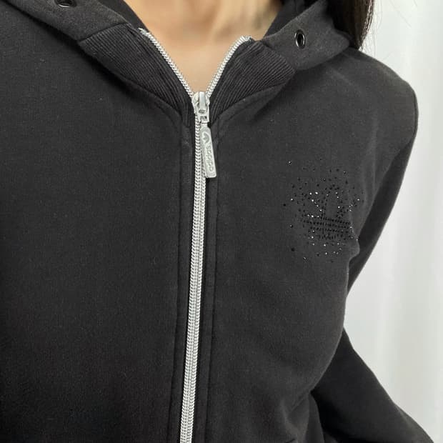 아디다스 블랙 후드집업