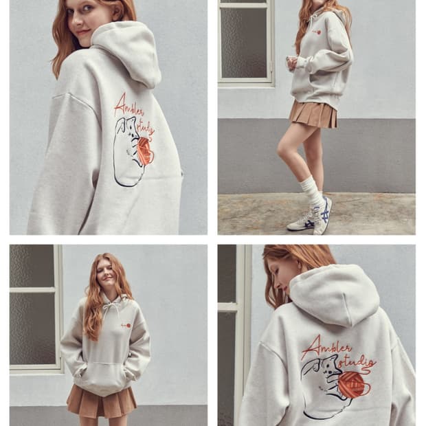 앰블러 남여공용 후드티입니다