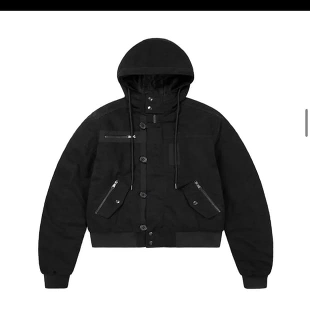 아캄 Button Placket Cotton Ma-1 Jacket