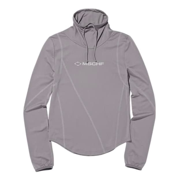 미스치프 드레이프 터틀넥 탑 그레이 m