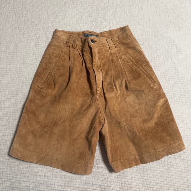 Japanese vintage suede shorts