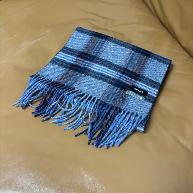 Beams 빔즈 플레이드 체크 머플러 목도리 (Plaid Check)