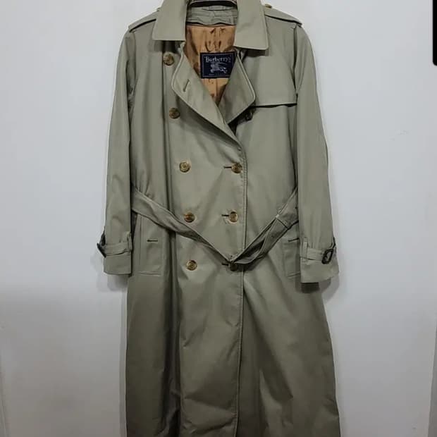 (L) 버버리 트렌치코트 더블 견장 벨트 내피세트 매장판 