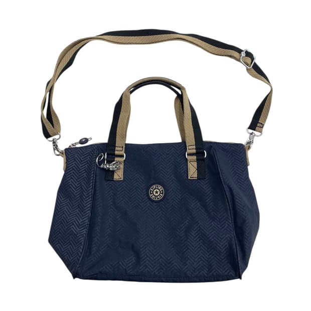 키플링 네이비 헤링본 숄더백 3way