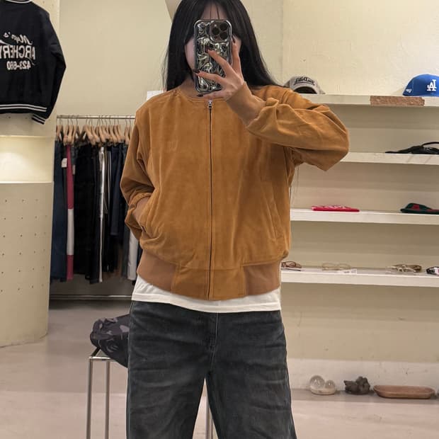 미스치프 스웨이드 봄버 자켓 U1710