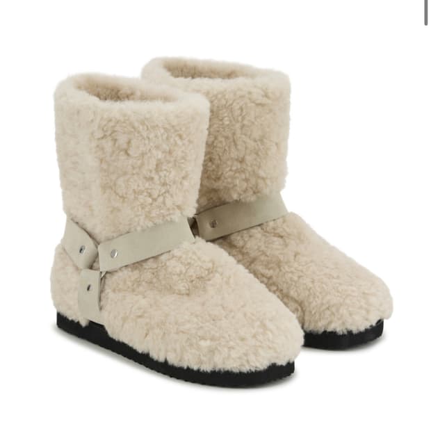 다이닛 폼폼 퍼부츠 베이지 250