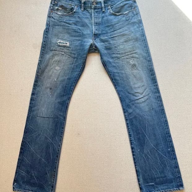 RRL VINTAGE REPAIRED SELVEDGE JEANS