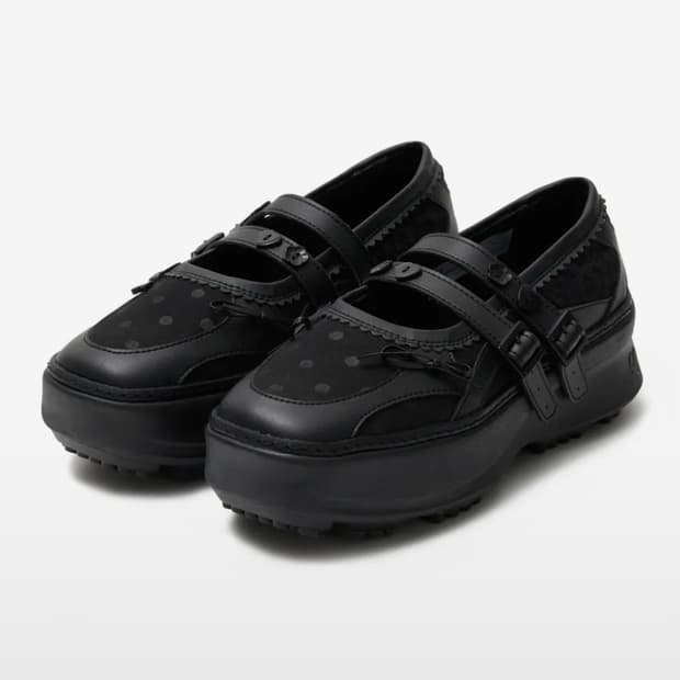 뚜오미오 x 플러피시트러스 메멘토 패치워크 플랫폼 메리제인 (블랙)