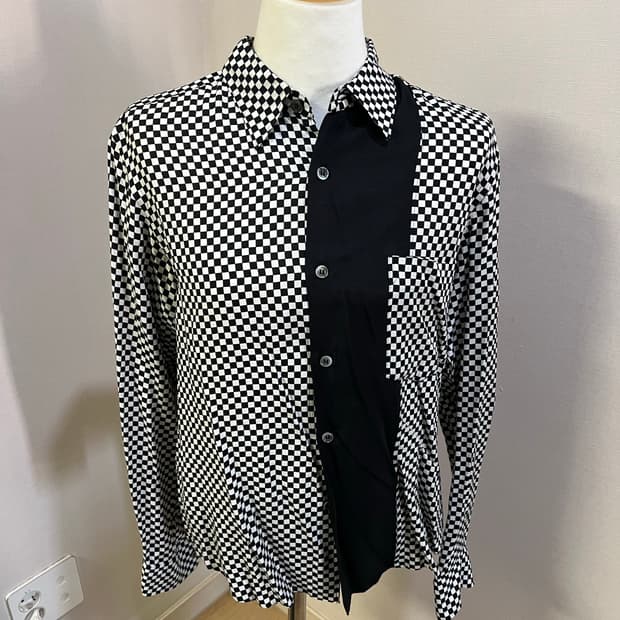 Come des garcons 꼼데가르송 체커보드 셔츠