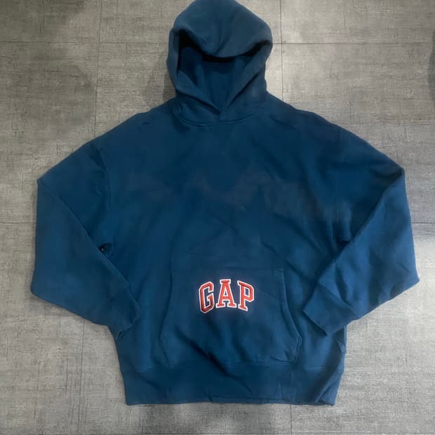Gap 갭 올드스쿨스트릿 아치로고 후드티셔츠 네이비